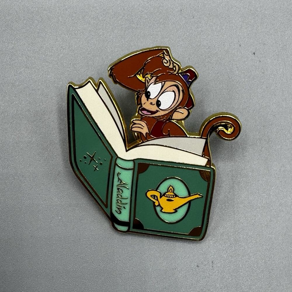 Disney Princess Sidekicks Books Blind Pin ALADDIN ABU New Open Box